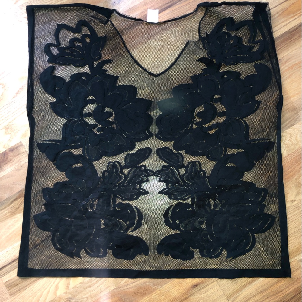 Target black bathing suit cover up—size S/M- fits oversized like a short dress.